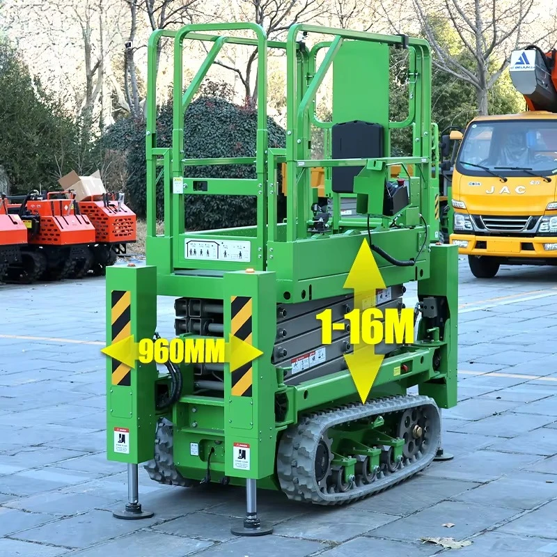 High Quality Small All Terrain 4m 6m 8m 10m 12m 14m 16m Wheeled Mobile Mini Hydraulic Scissor Lift Platform For Workshop
High Quality Small All Terrain 4m 6m 8m 10m 12m 14m 16m Wheeled Mobile Mini Hydraulic Scissor Lift Platform For Workshop