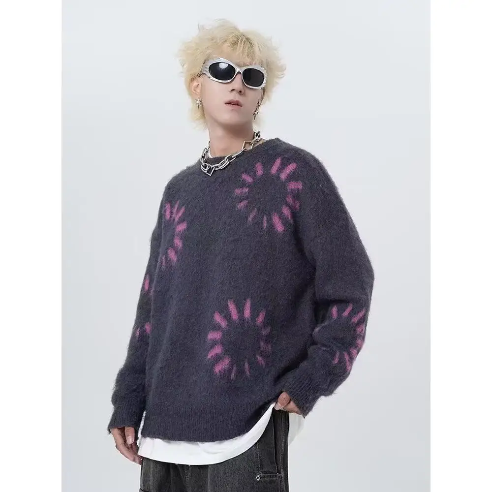 Casual Loose round Ne Knitted Sweater Couple Matching Street Sle Polyester Fiber Winter Men Women Long Sve T-irt
Casual Loose round Ne Knitted Sweater Couple Matching Street Sle Polyester Fiber Winter Men Women Long Sve T-irt