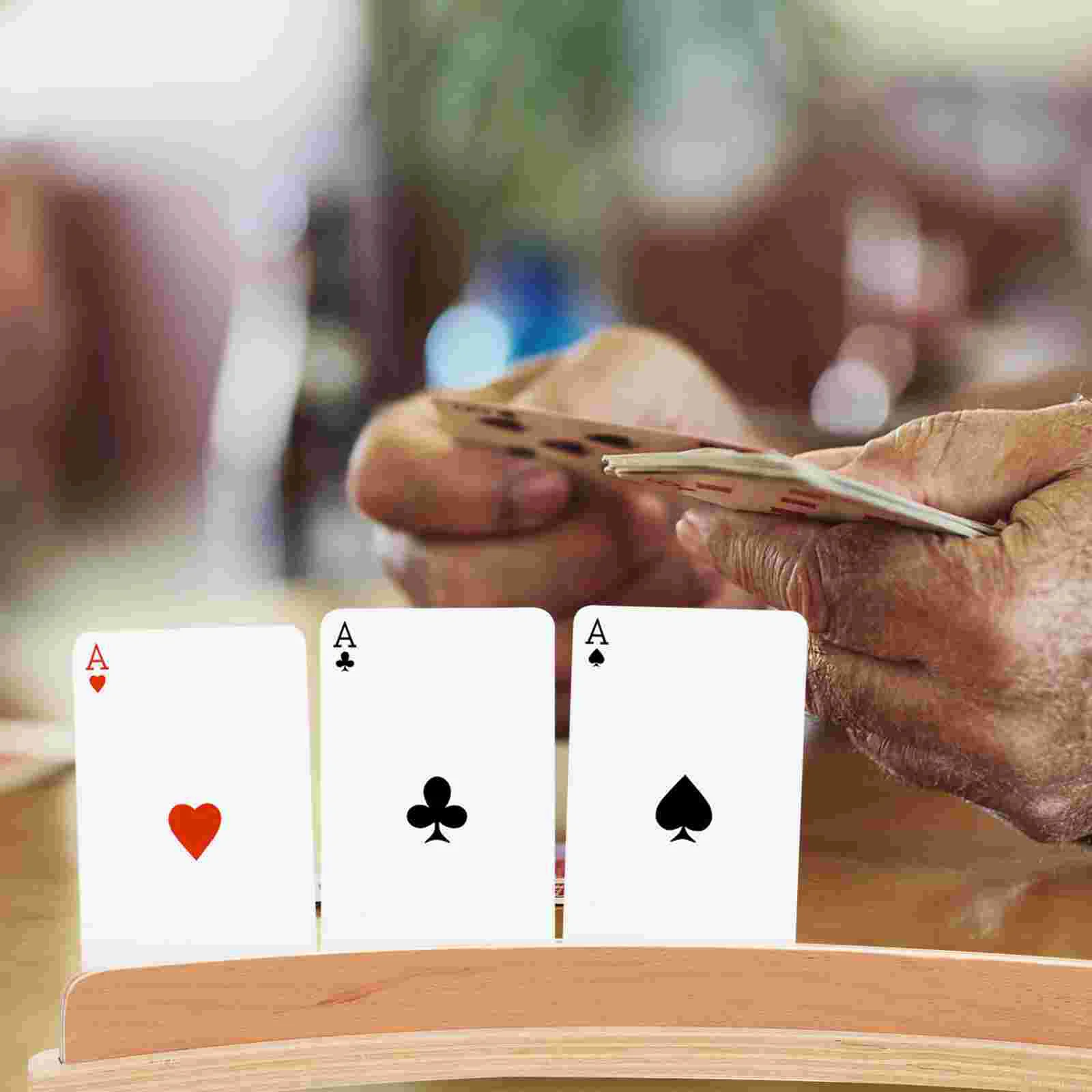 Curved Wooden Base Playing Card Tray Rack Shuffler Machine Stand Board Holder Cards
Curved Wooden Base Playing Card Tray Rack Shuffler Machine Stand Board Holder Cards