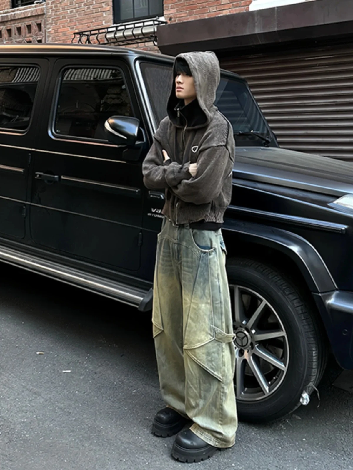 Washed Denim Work Trousers Men's Autumn Winter Trendy Brand Deconstructed Design Straight Leg American High Street Jeans
Washed Denim Work Trousers Men's Autumn Winter Trendy Brand Deconstructed Design Straight Leg American High Street Jeans