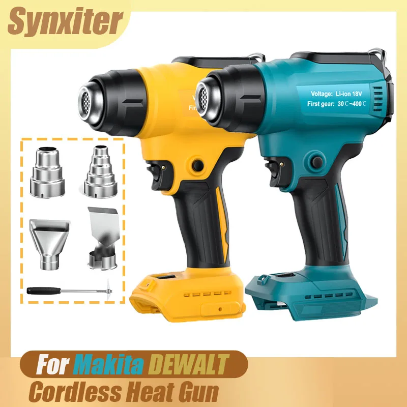 Cordless Heat Gun For Makita For Dewalt 18V Battery Electric Handheld Hot Air Gun With Nozzles For Shrink Wraping Industrial
Cordless Heat Gun For Makita For Dewalt 18V Battery Electric Handheld Hot Air Gun With Nozzles For Shrink Wraping Industrial
