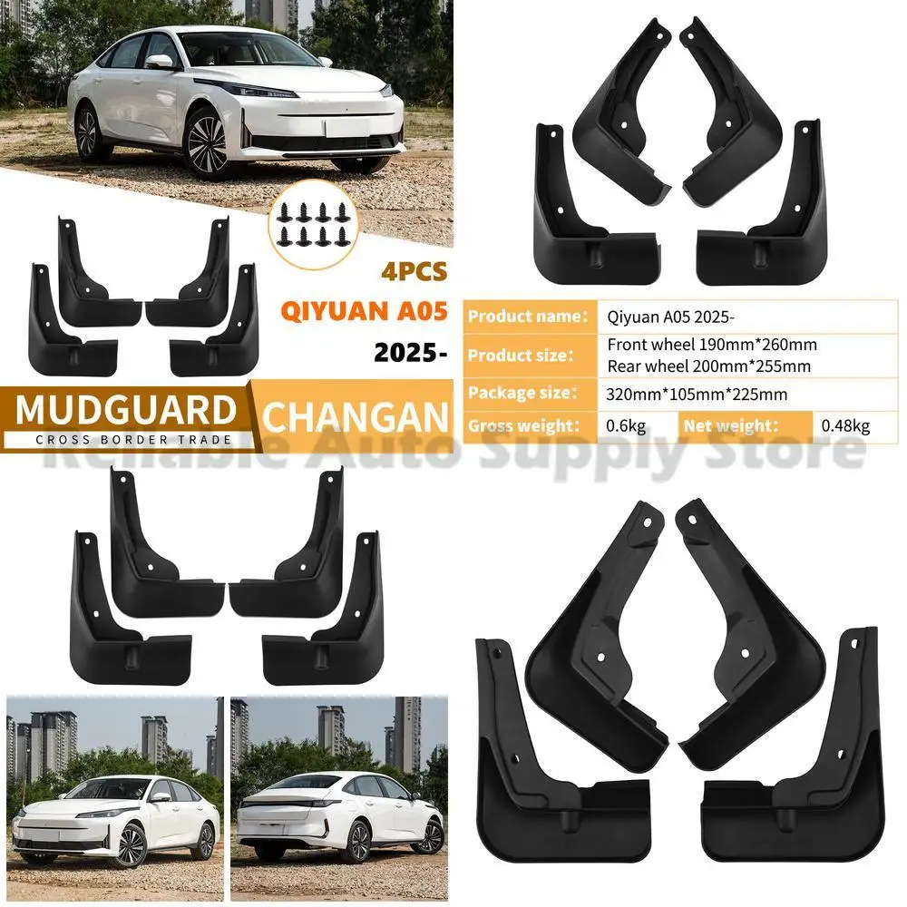 For Changan Qiyuan A05 2025 Car Mud Flaps Rubber Fender Trim High Quality Durable Protection Ultimate Performance Easy Installat
For Changan Qiyuan A05 2025 Car Mud Flaps Rubber Fender Trim High Quality Durable Protection Ultimate Performance Easy Installat