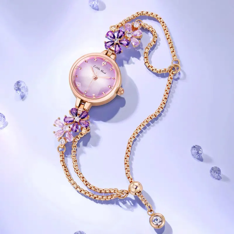 LITTLE WOOD Luxury Women's Watch Exquisite Diamond-Studded Bracelet Style Waterproof Quartz Wristwatch Bracelet-Style Women's W
LITTLE WOOD Luxury Women's Watch Exquisite Diamond-Studded Bracelet Style Waterproof Quartz Wristwatch Bracelet-Style Women's W