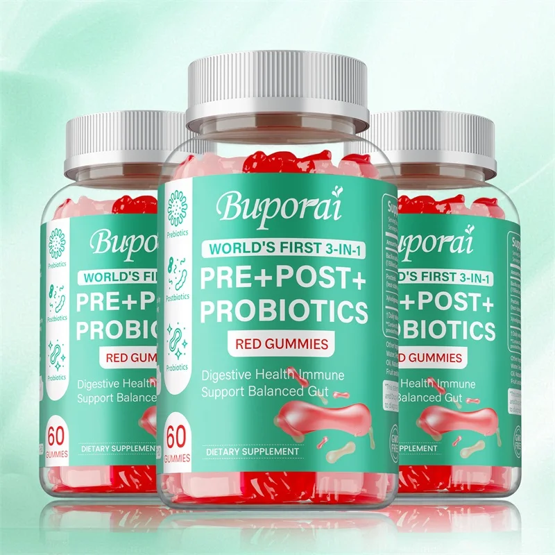 Pre+Post+Probiotic Gummies -3-in-1, Good for Beneficial Intestinal Bacteria, Digestive System Health, and Immune Health
Pre+Post+Probiotic Gummies -3-in-1, Good for Beneficial Intestinal Bacteria, Digestive System Health, and Immune Health