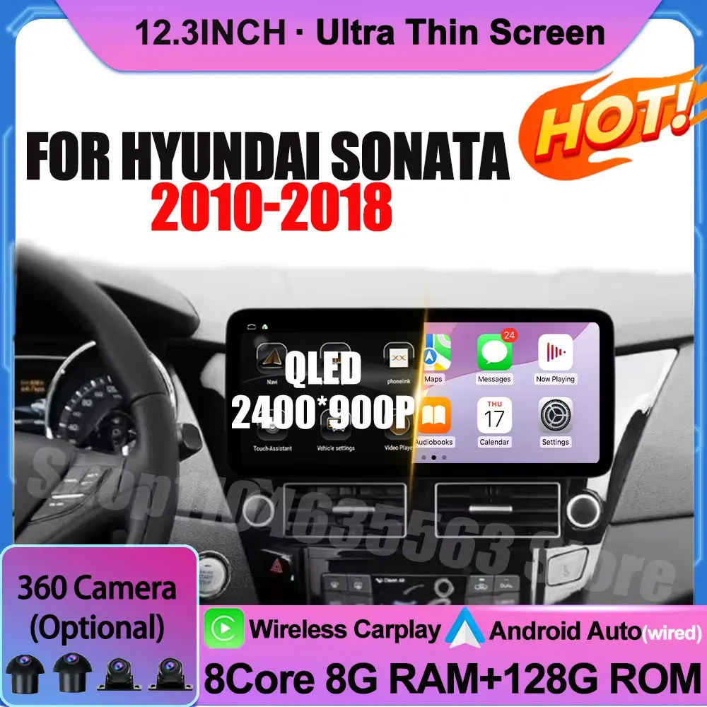 Android 14 Car Radio Multimedia Player Stereo For Hyundai Sonata 2010-2018 Navi GPS QLED Screen 2400*900P Head Unit No 2din DVD
Android 14 Car Radio Multimedia Player Stereo For Hyundai Sonata 2010-2018 Navi GPS QLED Screen 2400*900P Head Unit No 2din DVD