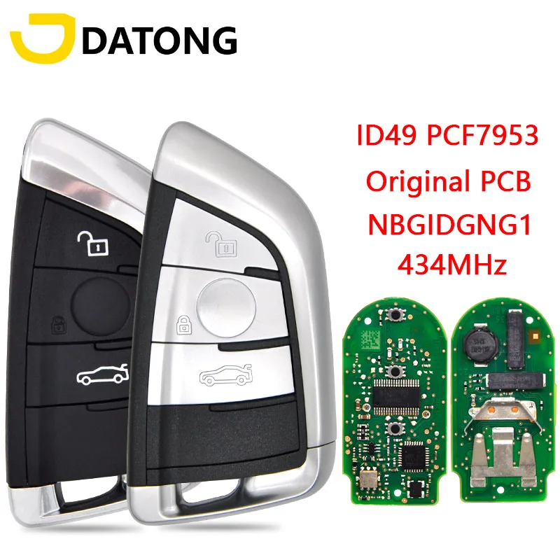 Datong World Car Remote Control Key For BMW F X5 X6 2014-2019 Original PCB ID49 PCF7953 NBGIDGNG1 315MHz 434MHz Promixity Card
Datong World Car Remote Control Key For BMW F X5 X6 2014-2019 Original PCB ID49 PCF7953 NBGIDGNG1 315MHz 434MHz Promixity Card
