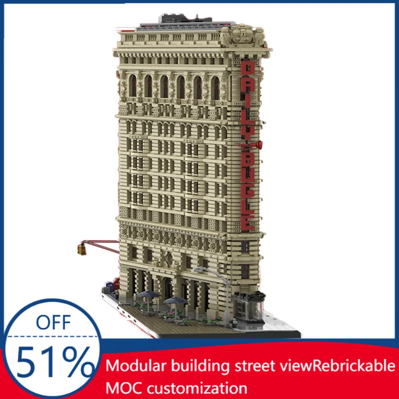 15000PCS MOC City Street View Flatiron Building Architecture Model Custom Blocks DIY Educational Assembly Toy Children Display
15000PCS MOC City Street View Flatiron Building Architecture Model Custom Blocks DIY Educational Assembly Toy Children Display