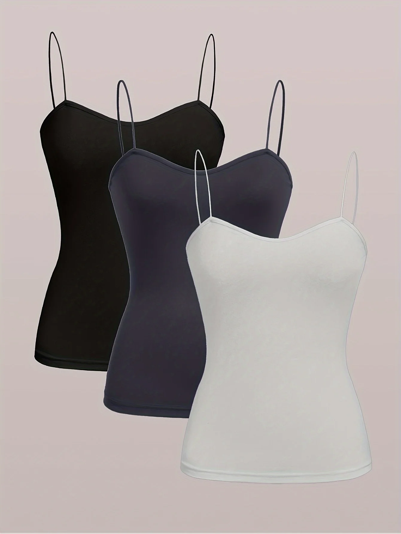 3 Packs Solid Crew Neck Tank Top Casual Sleeveless Crop Top For Spring &Summer Women's Clothing
3 Packs Solid Crew Neck Tank Top Casual Sleeveless Crop Top For Spring &Summer Women's Clothing