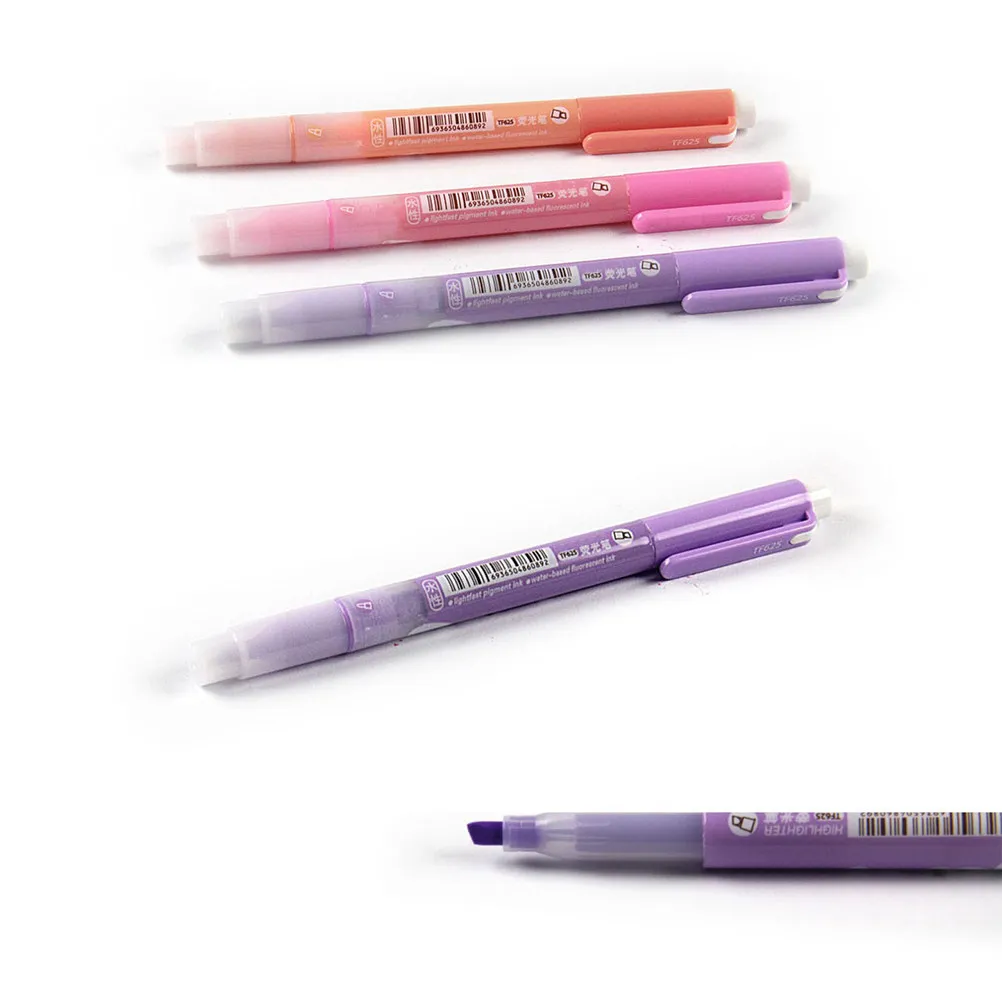 6Pcs Double-End Fluorescent Highlighter Pens Cartoon Design Extra-Smooth Writing Vibrant School Office DIY Planner Greeting
6Pcs Double-End Fluorescent Highlighter Pens Cartoon Design Extra-Smooth Writing Vibrant School Office DIY Planner Greeting