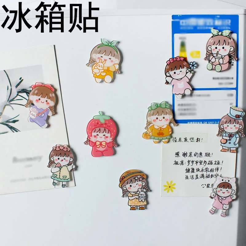 50Pcs/Lot Cute Girl Acrylic Drawing Board Mini Refrigerator Home Decoration Sticker Magnets Fridge Souvenir Whiteboard Magnets
50Pcs/Lot Cute Girl Acrylic Drawing Board Mini Refrigerator Home Decoration Sticker Magnets Fridge Souvenir Whiteboard Magnets