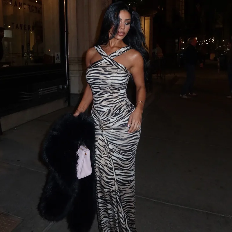 STYLISH LADY Womens Zebra Print Cross Halter Maxi Dress 2026 Summer Women Sleeveless Bodycon Ruched Party Gown Evening Dress
STYLISH LADY Womens Zebra Print Cross Halter Maxi Dress 2026 Summer Women Sleeveless Bodycon Ruched Party Gown Evening Dress