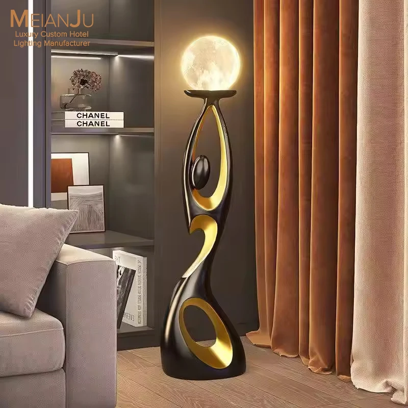 Modern Minimalist Resin Sculpture LED Floor Lamp Creative Human-shaped Standing Light Living Room Bedroom Hotel Art Decoration
Modern Minimalist Resin Sculpture LED Floor Lamp Creative Human-shaped Standing Light Living Room Bedroom Hotel Art Decoration