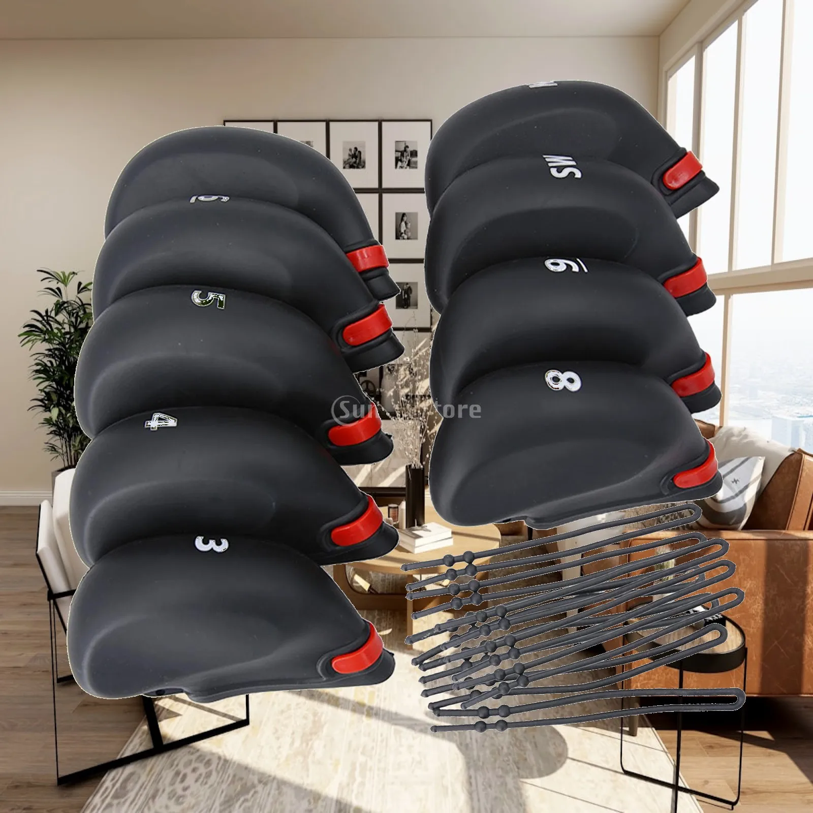 9 Pieces Deluxe Club Head Covers Numbered Case Leather Guard Fits All Brands
9 Pieces Deluxe Club Head Covers Numbered Case Leather Guard Fits All Brands