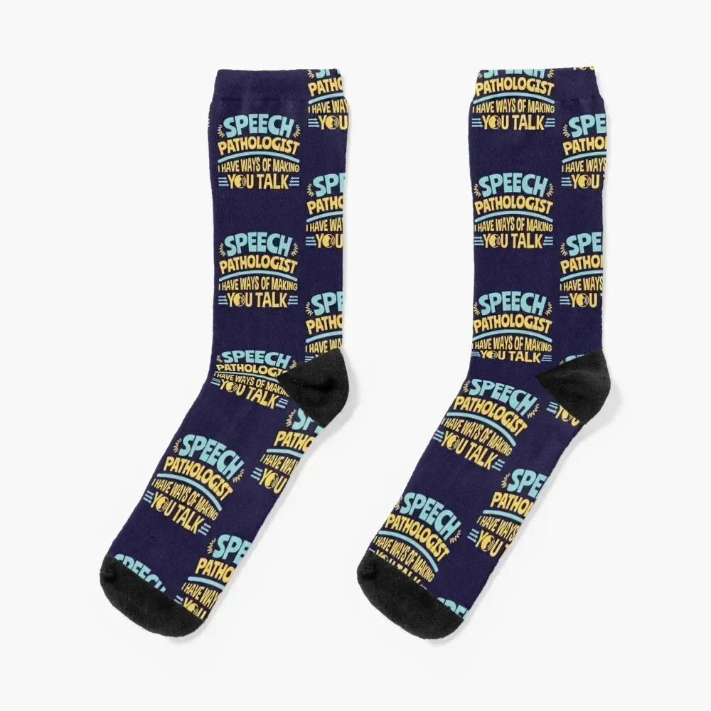Speech Pathologist I Have Ways Of Making You Talk Socks Christmas hockey Socks Ladies Men's
Speech Pathologist I Have Ways Of Making You Talk Socks Christmas hockey Socks Ladies Men's