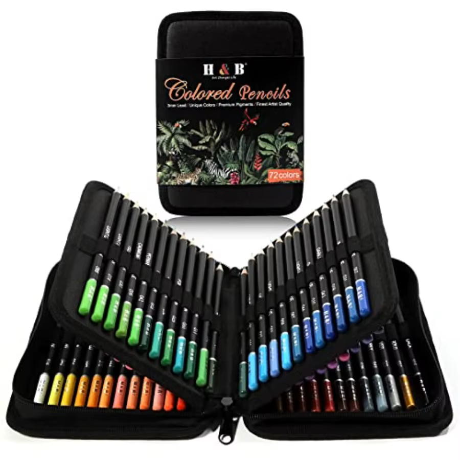 Colored Pencils Kit, Oil-Based Soft Core Art Supplies for Adults and Beginners, Ideal for Sketching and Shading, Professional D
Colored Pencils Kit, Oil-Based Soft Core Art Supplies for Adults and Beginners, Ideal for Sketching and Shading, Professional D