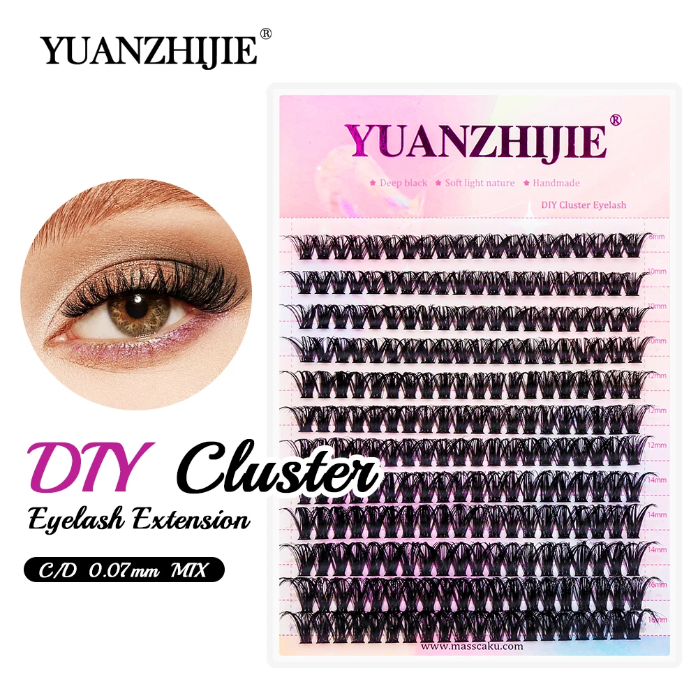 144 Clusters DIY Segmented Eyelash Extensions All Size Dovatail Fluffy Natural Look Self-application Grafting New Lashes Trays
144 Clusters DIY Segmented Eyelash Extensions All Size Dovatail Fluffy Natural Look Self-application Grafting New Lashes Trays