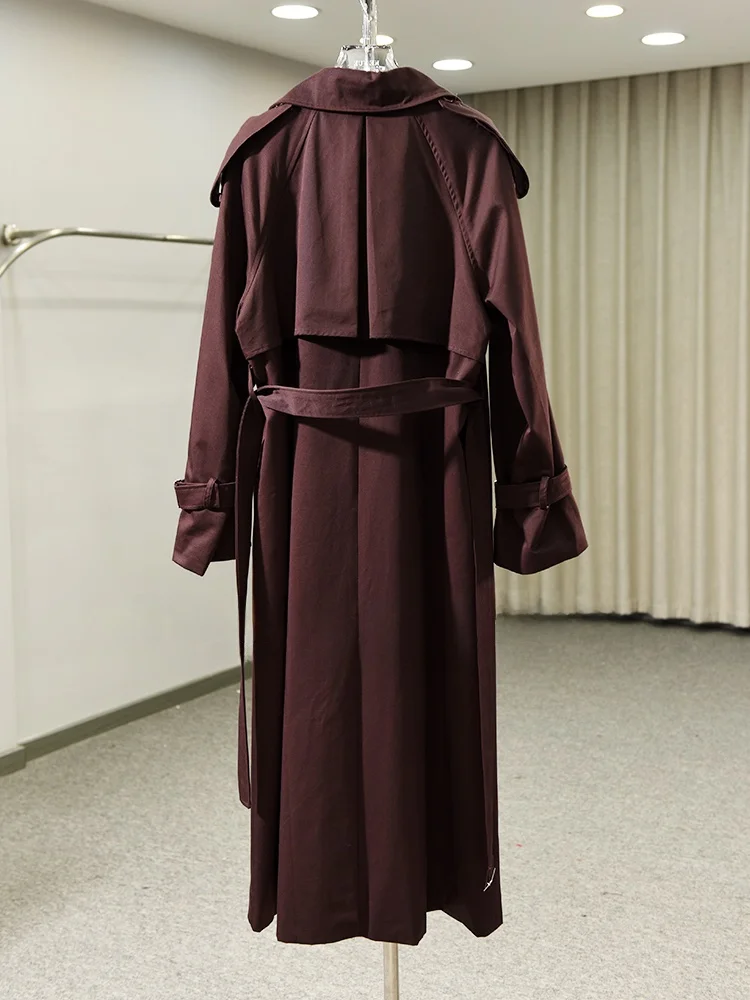 Женское двубортное пальто с поясом в стиле ретро Briti Sle, осень 2024, свободная модная длинная ветровка све, однотонная, для поездок на работу
Женское двубортное пальто с поясом в стиле ретро Briti Sle, осень 2024, свободная модная длинная ветровка све, однотонная, для поездок на работу