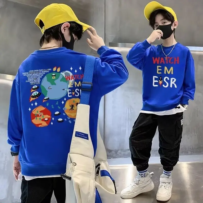 Boys Girls Casual Sweatshirts Children's 2023 Kids Clothes Spring & Autumn Fashion Fun Cartoon Print O-Neck Versatile Pullover
Boys Girls Casual Sweatshirts Children's 2023 Kids Clothes Spring & Autumn Fashion Fun Cartoon Print O-Neck Versatile Pullover