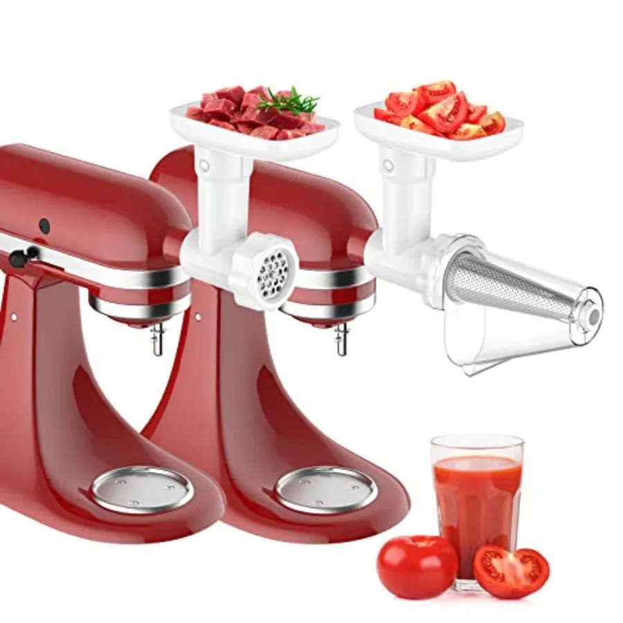 Fruit and Vegetable Strainer Attachment Set for KitchenAid Stand Mixer Includes Food Grinder Attachment with Sausage Stuffer Tu
Fruit and Vegetable Strainer Attachment Set for KitchenAid Stand Mixer Includes Food Grinder Attachment with Sausage Stuffer Tu