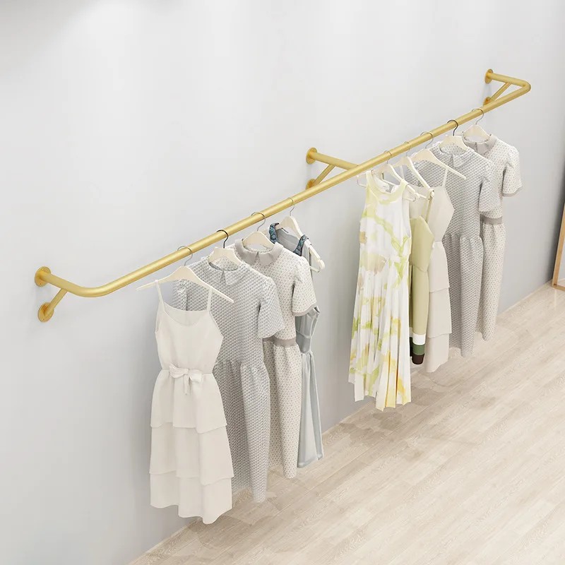 Custom. Wall Clothing Display Rack Wall Hanger Women's Clothing Children's Clothing Store Side Hanging Shelf Iron Gold Clothesli
Custom. Wall Clothing Display Rack Wall Hanger Women's Clothing Children's Clothing Store Side Hanging Shelf Iron Gold Clothesli