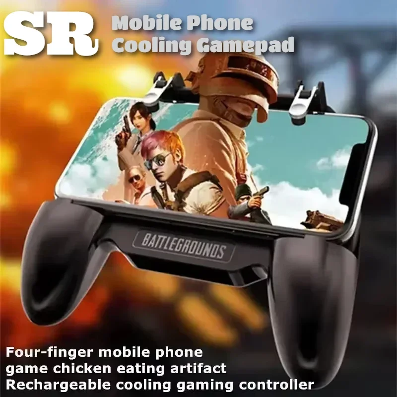SR Mobile Phone 4 Finger ABS Alloy Gamepad Joystick Controller Built-in 2000/4000mAh PUBG Game Handle for IOS Android Universal
SR Mobile Phone 4 Finger ABS Alloy Gamepad Joystick Controller Built-in 2000/4000mAh PUBG Game Handle for IOS Android Universal