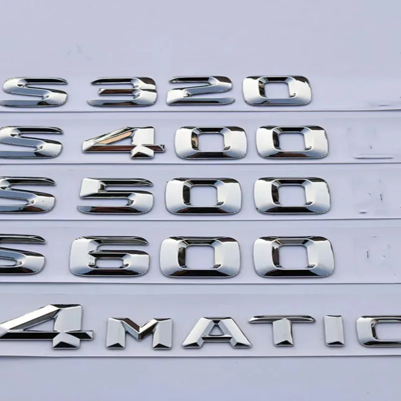 2015 ABS Black Letters Car Trunk Badge S320 S350 S400 S450 S500 S600 4MATIC Emblem Logo For Mercedes W223 W222 Auto Accessories
2015 ABS Black Letters Car Trunk Badge S320 S350 S400 S450 S500 S600 4MATIC Emblem Logo For Mercedes W223 W222 Auto Accessories