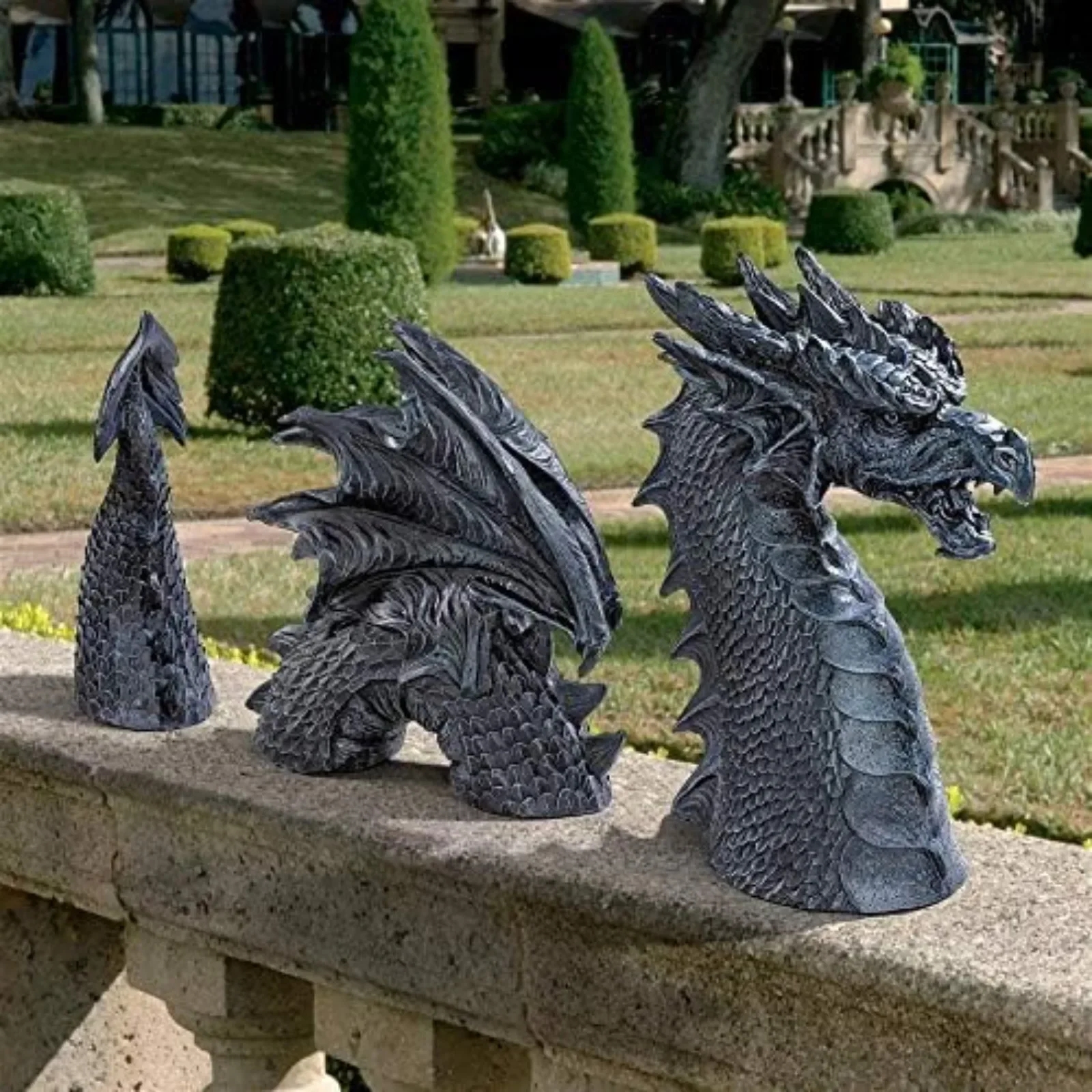 US JQ8618 The Dragon of Falkenberg Castle Moat Lawn Garden Statue, 28 Inches Wide, 7 Inches Deep
US JQ8618 The Dragon of Falkenberg Castle Moat Lawn Garden Statue, 28 Inches Wide, 7 Inches Deep