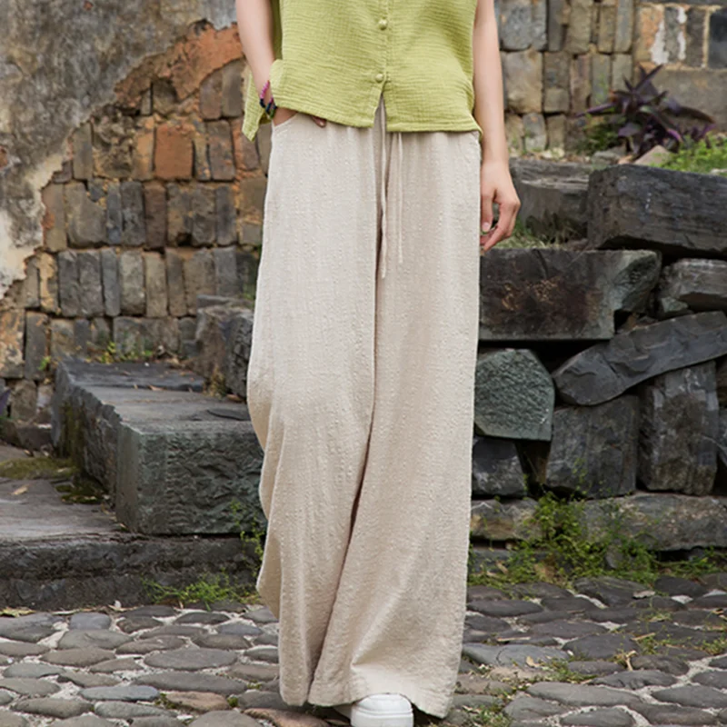 Vintage Yoga Clothes Cotton Linen Women High Waist Pants Baggy Loose Large Oversized Size Women's Cargo Trousers Wide Leg
Vintage Yoga Clothes Cotton Linen Women High Waist Pants Baggy Loose Large Oversized Size Women's Cargo Trousers Wide Leg