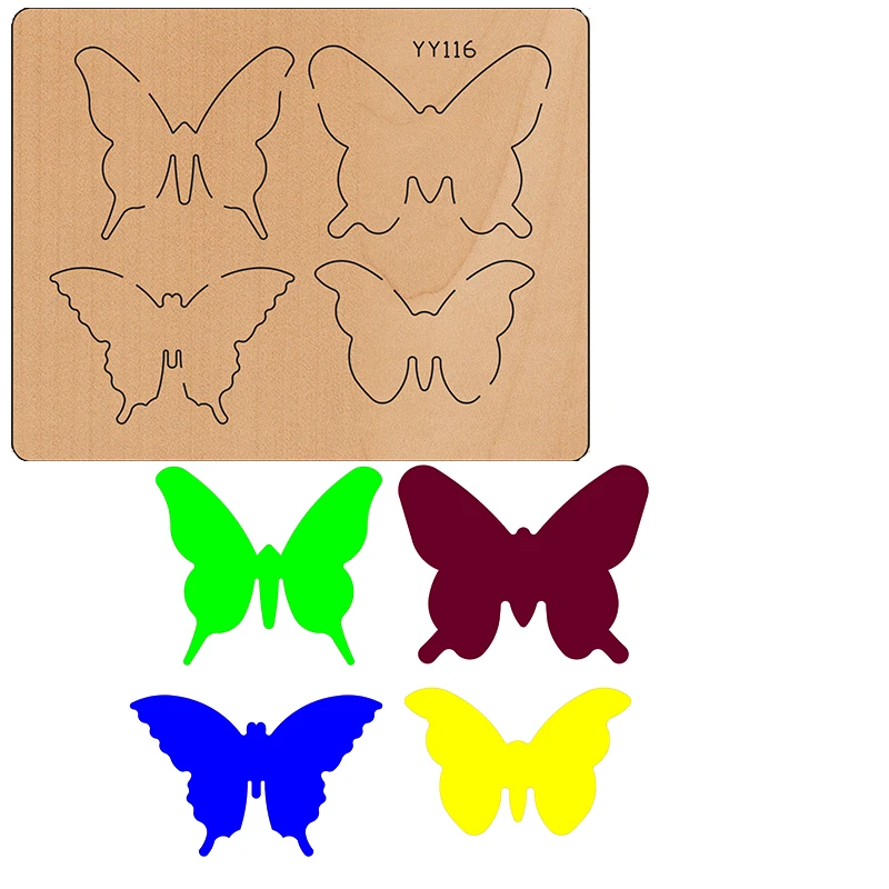 Butterfly YY116 YY Wooden Mold Cutting Dies Suitable For Market General Machines
Butterfly YY116 YY Wooden Mold Cutting Dies Suitable For Market General Machines