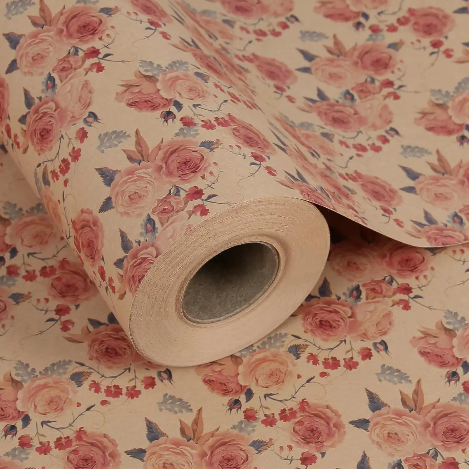 Vintage Floral Kraft Wrapping Paper Roll, 17in x 60ft, Reversible Rustic Brown, for Wedding Birthday Bridal Shower
Vintage Floral Kraft Wrapping Paper Roll, 17in x 60ft, Reversible Rustic Brown, for Wedding Birthday Bridal Shower