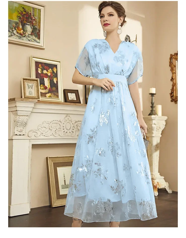 Fashion Mesh Print Abaya Women V-neck Long Maxi Dress Turkey Eid Party Evening Gown Kaftan Summer Islamic Femme Vestidos Clothes
Fashion Mesh Print Abaya Women V-neck Long Maxi Dress Turkey Eid Party Evening Gown Kaftan Summer Islamic Femme Vestidos Clothes
