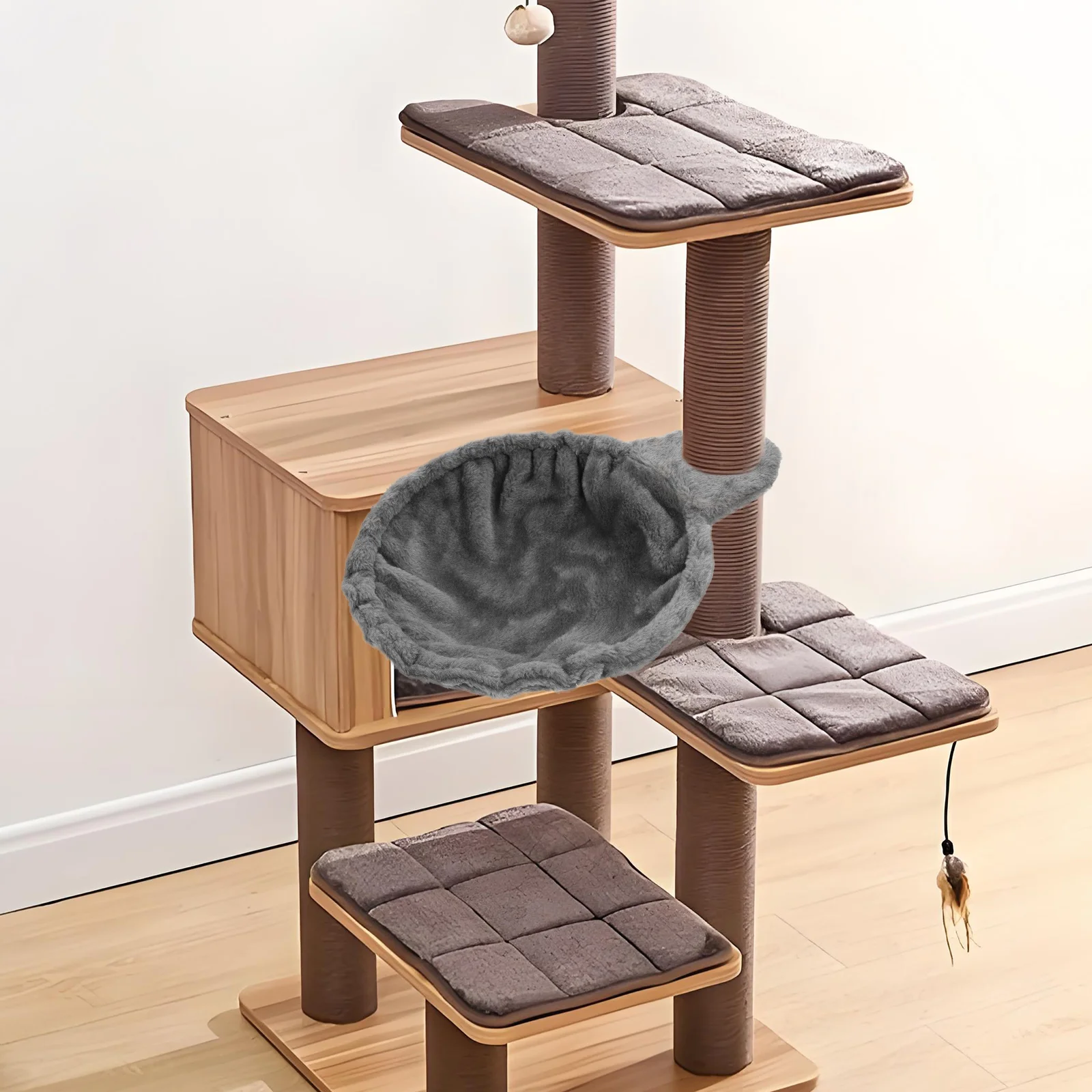 Extra Large Replacement Deep Hanging Tower Accessory Soft Flannel for Indoor Cats Deep Basket Large Hammock Basket for Cat
Extra Large Replacement Deep Hanging Tower Accessory Soft Flannel for Indoor Cats Deep Basket Large Hammock Basket for Cat