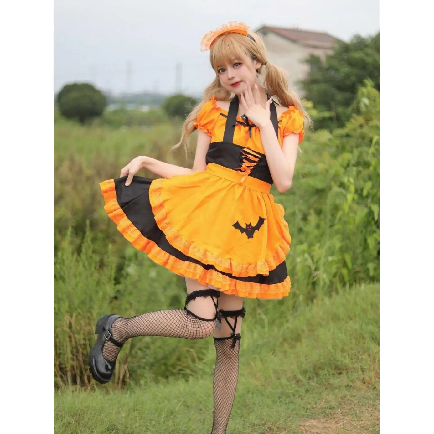 Halloween Maid Attire Costume Women's Servant Outfit Bat Clothing Stage Performance Ethnic Wear Spring 2023
Halloween Maid Attire Costume Women's Servant Outfit Bat Clothing Stage Performance Ethnic Wear Spring 2023