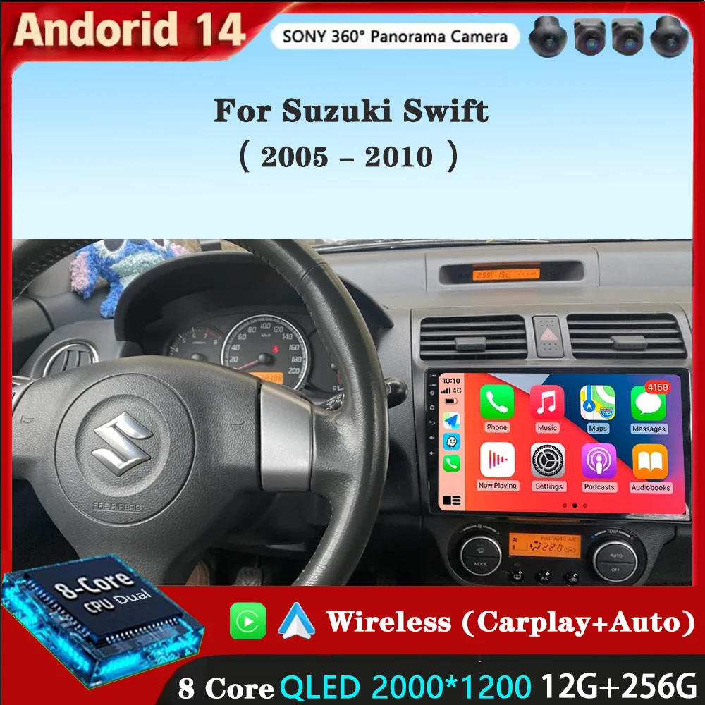 Автомагнитола на Android 14 для Suzuki Swift 2003 - 2006 2007 2008 2009 2010 мультимедийный плеер Carplay стерео WIFI GPS DVD головное устройство
Автомагнитола на Android 14 для Suzuki Swift 2003 - 2006 2007 2008 2009 2010 мультимедийный плеер Carplay стерео WIFI GPS DVD головное устройство