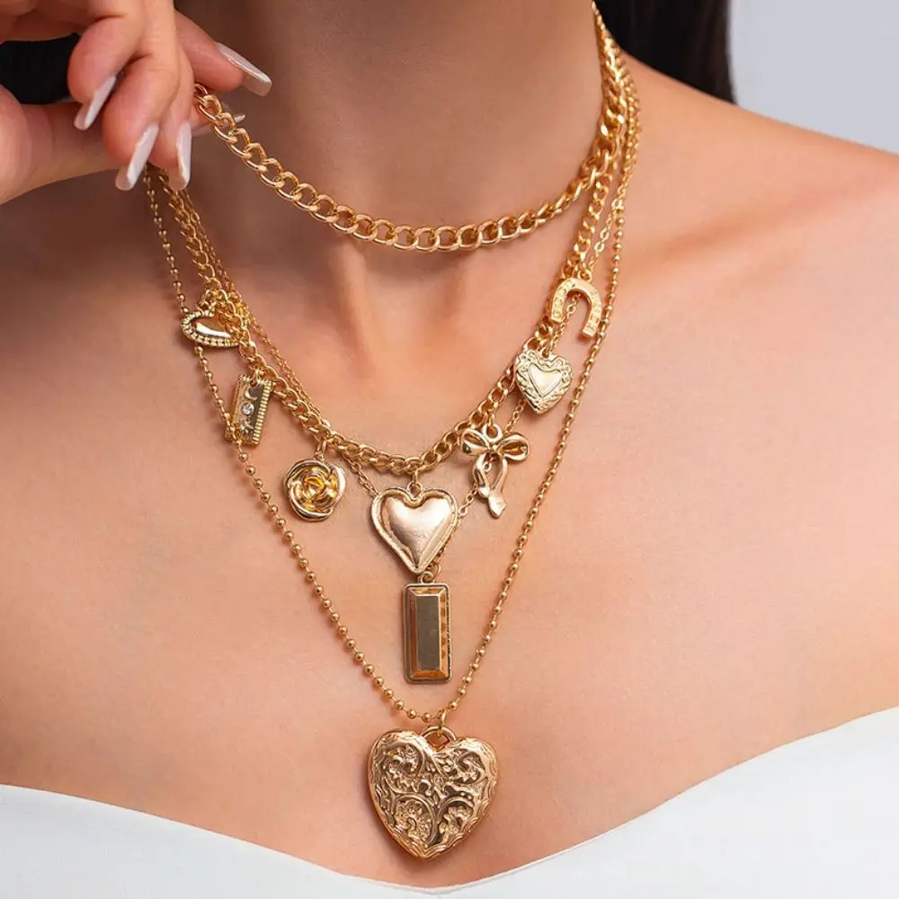 Mulitlayer Bohemia Style Necklace Starfish Heart Pendant Clavicle Chain Women Conch Choker Shell Multilayer Necklace Vacation
Mulitlayer Bohemia Style Necklace Starfish Heart Pendant Clavicle Chain Women Conch Choker Shell Multilayer Necklace Vacation