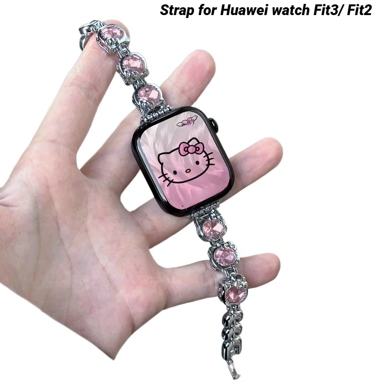 Fashion strap For Huawei watch Fit3 Metal Correa Bracelet Smartwatch Sport Watchband for Huawei watch fit2 Woman Wristband
Fashion strap For Huawei watch Fit3 Metal Correa Bracelet Smartwatch Sport Watchband for Huawei watch fit2 Woman Wristband