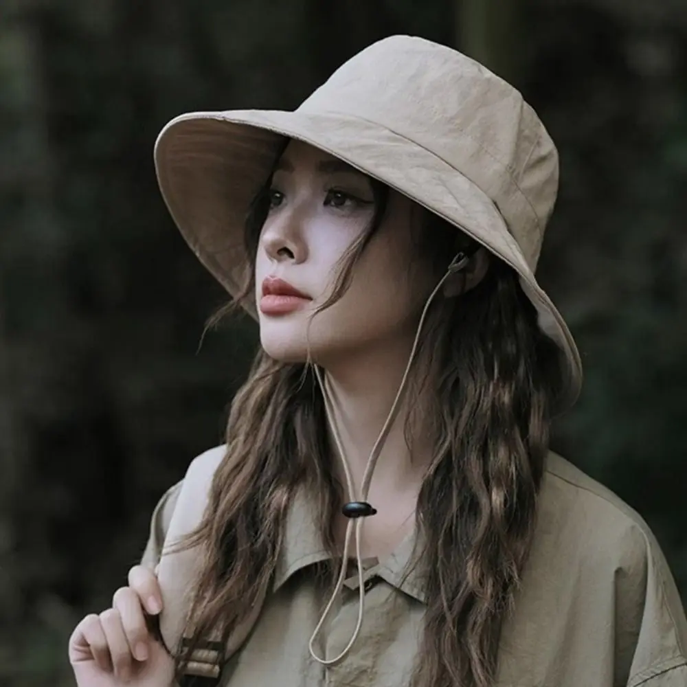 UV Protection Drawstring Fishmen Hat Japanese Waterproof Quick Dry Bucket Hat All-match Solid Color Wide Brim Sun Hat Outdoor
UV Protection Drawstring Fishmen Hat Japanese Waterproof Quick Dry Bucket Hat All-match Solid Color Wide Brim Sun Hat Outdoor