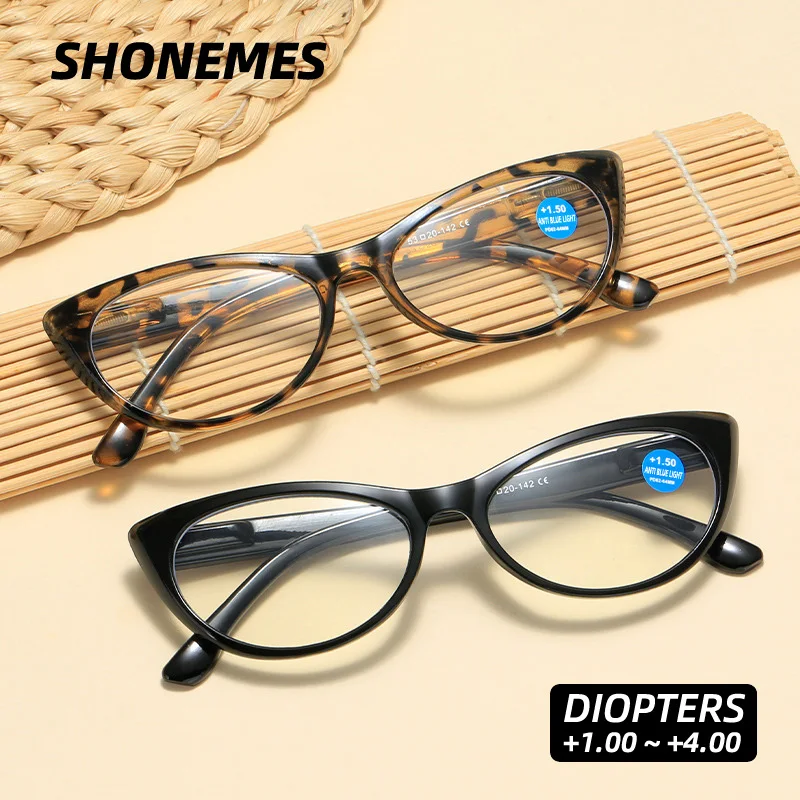 SHONEMES Cat Eye Reading Glasses Stylish Women Hyperopia Eyewear Anti Blue Light Presbyopia Eyeglasses Diopters +1 2 3 4
SHONEMES Cat Eye Reading Glasses Stylish Women Hyperopia Eyewear Anti Blue Light Presbyopia Eyeglasses Diopters +1 2 3 4
