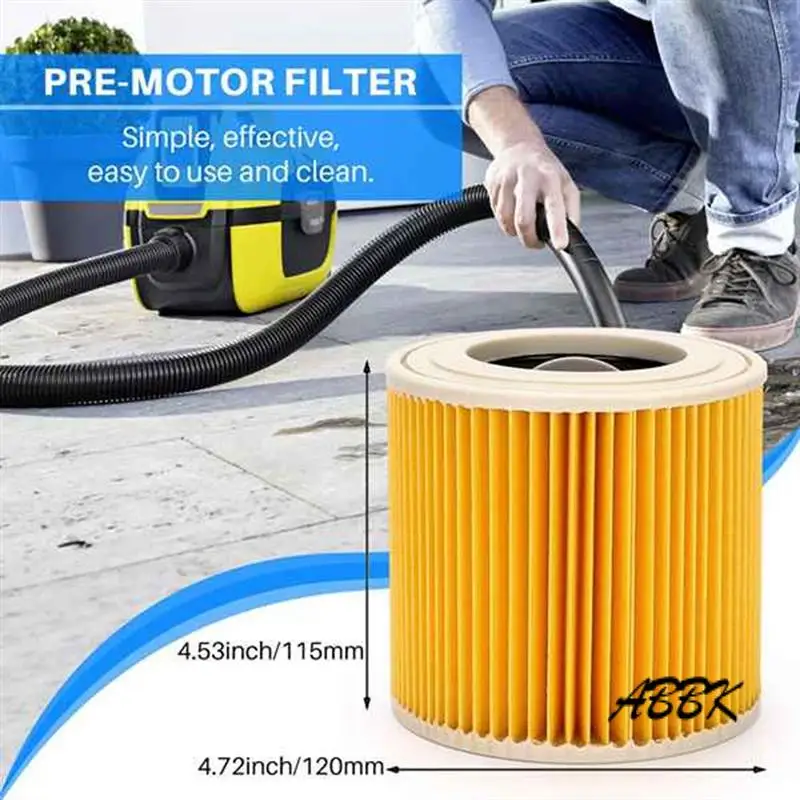 ABBK-3PCS HEPA Filter For Karcher WD WD2 WD3 WD1 MV3 MV2 Vacuum Cleaners Parts WD2250 WD3.200 WD3.300
ABBK-3PCS HEPA Filter For Karcher WD WD2 WD3 WD1 MV3 MV2 Vacuum Cleaners Parts WD2250 WD3.200 WD3.300