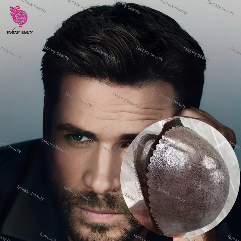 High- quality 0.1-0.12mm Injection Skin Toupee Man Wigs For Men Wig #1B#1C #4 Natural black Brown human Prosthesis hair hairline
High- quality 0.1-0.12mm Injection Skin Toupee Man Wigs For Men Wig #1B#1C #4 Natural black Brown human Prosthesis hair hairline