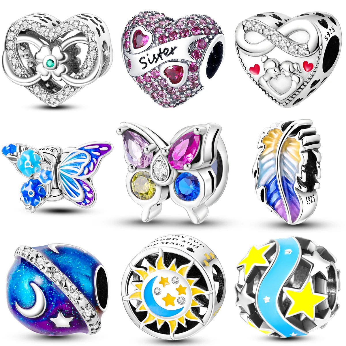 925 Sterling Silver Beads Charm Love Leaf Sun Beads Charms Fit Original Pandora charms silver 925 Bracelets Women DIY Jewelry
925 Sterling Silver Beads Charm Love Leaf Sun Beads Charms Fit Original Pandora charms silver 925 Bracelets Women DIY Jewelry