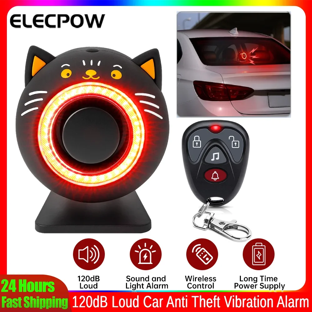 Elecpow Car Anti Theft Alarm System 120dB Loud Sound And Light Vibration Alarm With Remote Control Car Decoration 3 Level Volume
Elecpow Car Anti Theft Alarm System 120dB Loud Sound And Light Vibration Alarm With Remote Control Car Decoration 3 Level Volume