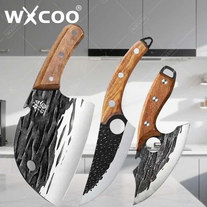 WXCOO Boning Knives Stainless Steel Kitchen Cooking Knife Wooden Handle Butcher Knife Hand Forged Kitchen Knife Meat Cleaver
WXCOO Boning Knives Stainless Steel Kitchen Cooking Knife Wooden Handle Butcher Knife Hand Forged Kitchen Knife Meat Cleaver