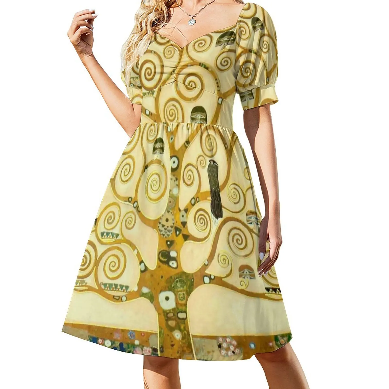 Gustav Klimt Tree of life (detail) Short-Sleeved Dress dress for women dress women summer 2025
Gustav Klimt Tree of life (detail) Short-Sleeved Dress dress for women dress women summer 2025