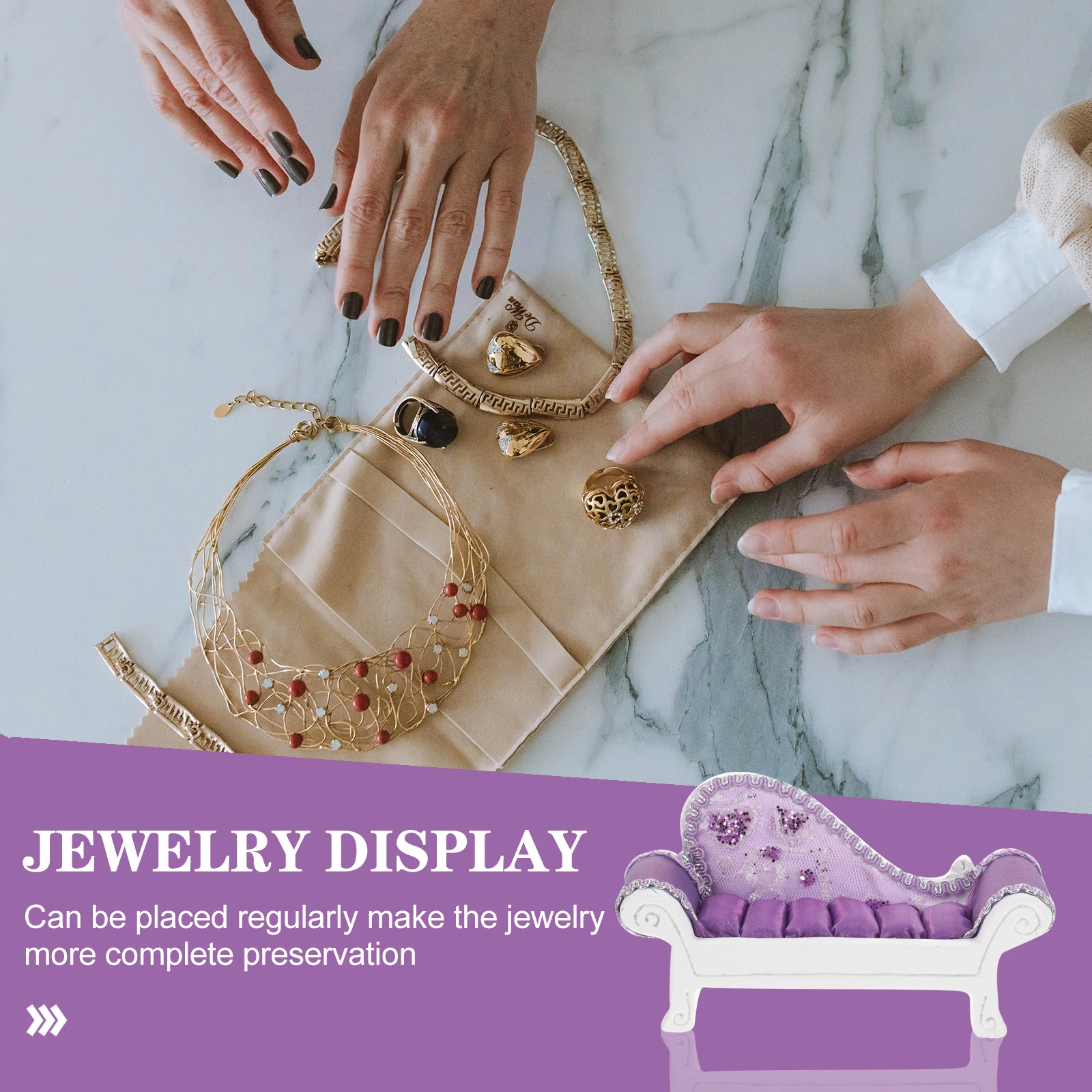 Sofa Shape Jewelry Display Rack Earrings Holder Rings Organizer Lightweight Countertop Adornment Home Jewelry Store Accessory
Sofa Shape Jewelry Display Rack Earrings Holder Rings Organizer Lightweight Countertop Adornment Home Jewelry Store Accessory
