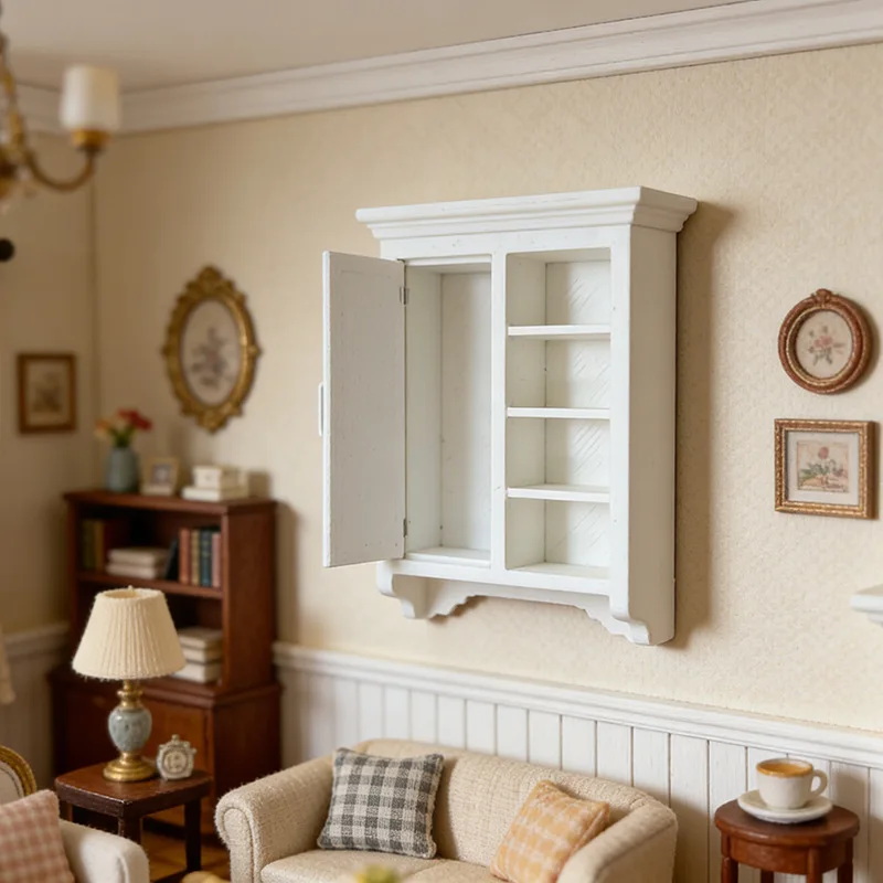 1:12 Scale Dollhouse Miniature Furniture, Vintage European Wall Cabinet Storage Cupboard, Simulation Display Decor Ornament
1:12 Scale Dollhouse Miniature Furniture, Vintage European Wall Cabinet Storage Cupboard, Simulation Display Decor Ornament