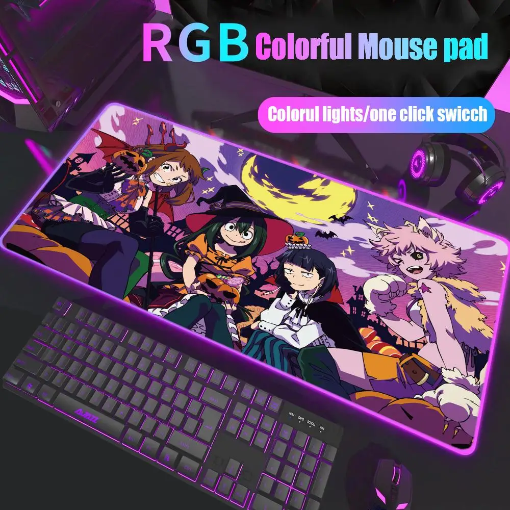 Mina Ashido My Hero Academia Коврик для мыши Gamer Rgb Настольный коврик Подсветка Светодиодный коврик для мыши Настройка игрового настольного коврика Большой коврик для мыши с подсветкой
Mina Ashido My Hero Academia Коврик для мыши Gamer Rgb Настольный коврик Подсветка Светодиодный коврик для мыши Настройка игрового настольного коврика Большой коврик для мыши с подсветкой
