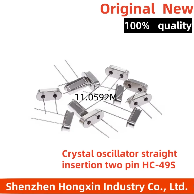 10pcs quartz crystal oscillator with two pin HC-49S passive clock oscillator crystal 11.0592MHz 12M 4 6 8 20MHz
10pcs quartz crystal oscillator with two pin HC-49S passive clock oscillator crystal 11.0592MHz 12M 4 6 8 20MHz