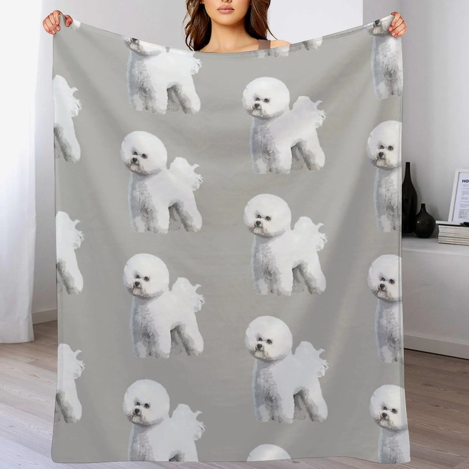 Bichon Frise Standing Beauty Throw Blanket Decorative Sofas for winter Decorative Sofa Thermal Blankets
Bichon Frise Standing Beauty Throw Blanket Decorative Sofas for winter Decorative Sofa Thermal Blankets