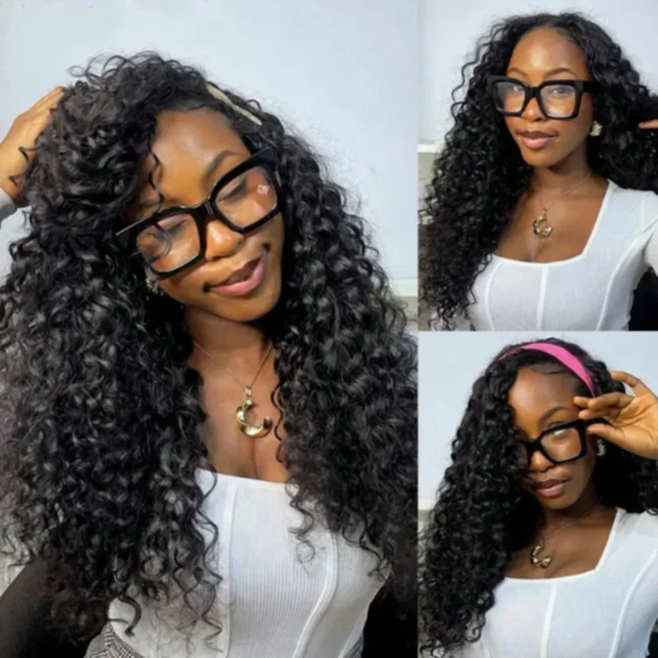 Kinky Curly Half Wig Human Hair Seamless Deep Wave 3 In 1 Half Wig Glueless Clip In Wig No Sew In Black Color
Kinky Curly Half Wig Human Hair Seamless Deep Wave 3 In 1 Half Wig Glueless Clip In Wig No Sew In Black Color